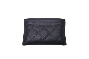 CHANEL シャネル カードケース 29番台 ココマーク ブラック キャビアスキン ゴールド金具 美品 中古 61481