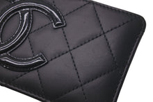 Load image into Gallery viewer, CHANEL シャネル カンボン カードケース エナメル 29番台 ココマーク ラムスキン ブラックピンク 美品 中古 61482