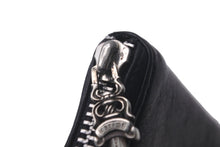 Load image into Gallery viewer, CHROME HEARTS クロムハーツ ダガージップ コインケース 小銭入れ レザー シルバー925 ブラック 美品 中古 61483