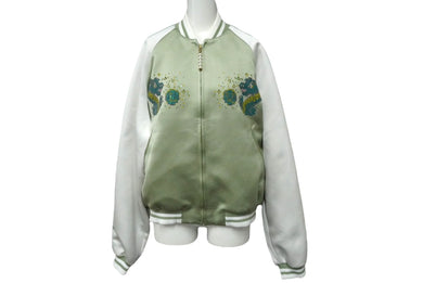 LOUIS VUITTON ルイヴィトン エンブロイダードスーベニアジャケット サイズ44 ポリエステル グリーン 1AFHXY 美品 中古 61485