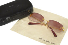 Load image into Gallery viewer, LOUIS VUITTON ルイヴィトン サングラス メガネ Z0089U パープル ゴールド金具 アクセサリー 美品 中古 61495