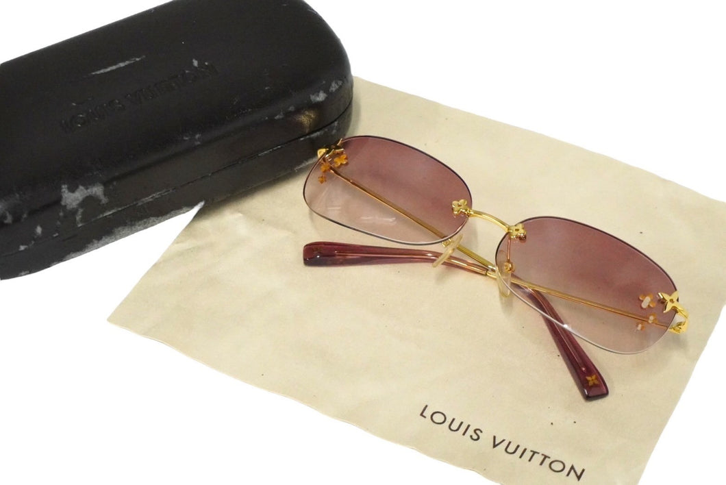 極美品 LOUIS VUITTON ルイヴィトン サングラス LV スター・パイロット 61□１０ Z1868U ゴールド金具 中古 54900 –  Casanova Vintage