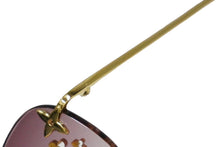 Load image into Gallery viewer, LOUIS VUITTON ルイヴィトン サングラス メガネ Z0089U パープル ゴールド金具 アクセサリー 美品 中古 61495