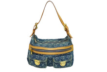 Load image into Gallery viewer, LOUIS VUITTON ルイヴィトン モノグラムデニム バギーPM ワンショルダーバッグ M95049 ブルー ショルダー 美品 中古 61496
