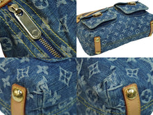 Load image into Gallery viewer, LOUIS VUITTON ルイヴィトン モノグラムデニム バギーPM ワンショルダーバッグ M95049 ブルー ショルダー 美品 中古 61496