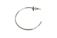 Load image into Gallery viewer, 極美品 CHROME HEARTS クロムハーツ フープピアス スターモチーフ 2.6g 内径3.8cm シルバー925 中古 61498