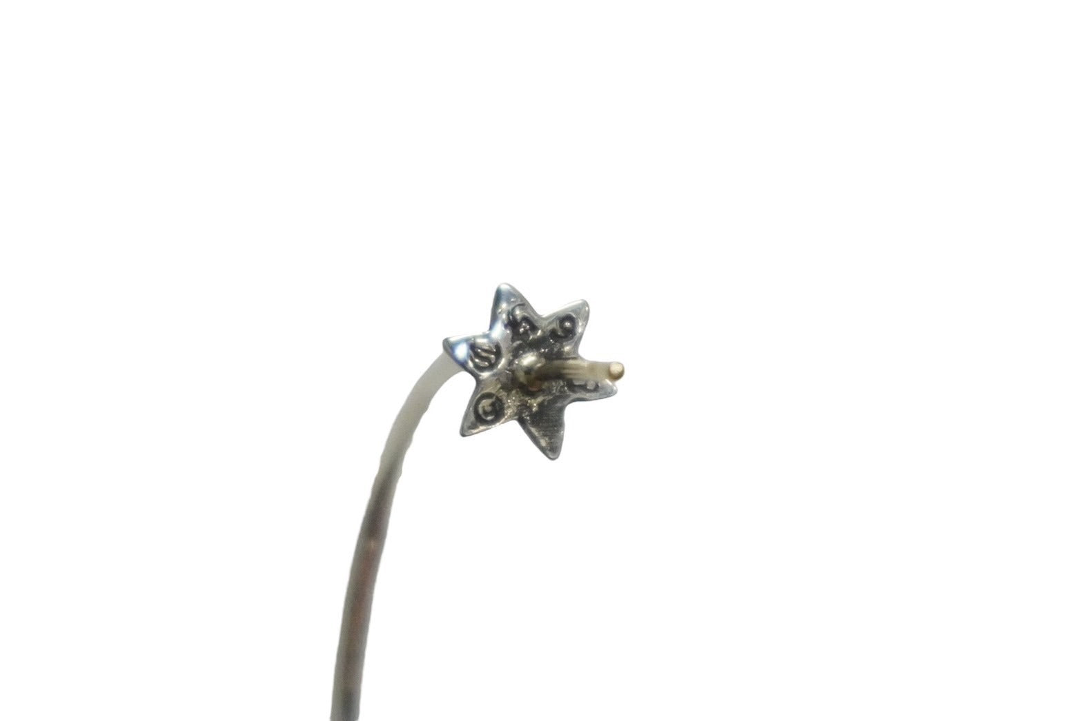 極美品 CHROME HEARTS クロムハーツ フープピアス スター 極美品 CHROME HEARTS クロムハーツ フープピアス スター