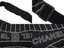 Load image into Gallery viewer, CHANEL シャネル スポーツライン ショルダーバッグ A32807 10番台 ココマーク ステッチ ナイロン ブラック 美品 中古 4b006150