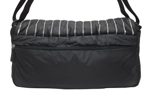 CHANEL シャネル スポーツライン ショルダーバッグ A32807 10番台 ココマーク ステッチ ナイロン ブラック 美品 中古 4b006150