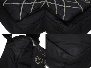 CHANEL シャネル スポーツライン ショルダーバッグ A32807 10番台 ココマーク ステッチ ナイロン ブラック 美品 中古 4b006150