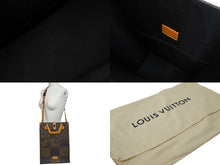 Load image into Gallery viewer, LOUIS VUITTON ルイヴィトン トートバッグ ジャイアント NIGO ダミエ モノグラムキャンバス ブラウン N40355 美品 中古 61500