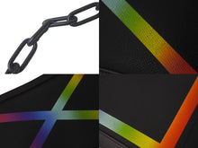 画像をギャラリービューアに読み込む, LOUIS VUITTON ルイヴィトン ソフトトランク ショルダーバッグ M30341 ヴァージル レザー レインボー ブラック 美品 中古 61506