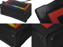 画像をギャラリービューアに読み込む, LOUIS VUITTON ルイヴィトン ソフトトランク ショルダーバッグ M30341 ヴァージル レザー レインボー ブラック 美品 中古 61506