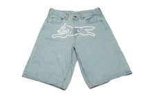 画像をギャラリービューアに読み込む, ICE CREAM アイスクリーム BAGGY DENIM SHORTS バギーデニムショーツ ICJP233P006 サイズL ブルー 美品 中古 61515