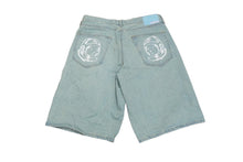 画像をギャラリービューアに読み込む, ICE CREAM アイスクリーム BAGGY DENIM SHORTS バギーデニムショーツ ICJP233P006 サイズL ブルー 美品 中古 61515