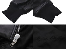 Load image into Gallery viewer, Rick Owens リックオウエンス レザージャケット RU02B2786-LLP シープレザー ブラック シルバー金具 美品 中古 61520