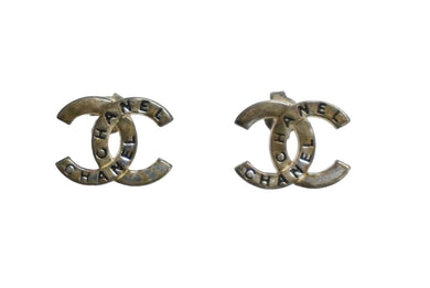 CHANEL シャネル ピアス ココマーク ロゴ アクセサリー シルバー シルバー金具 良品 中古 61524