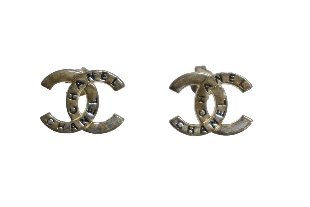 CHANEL シャネル ピアス ココマーク ロゴ アクセサリー シルバー シルバー金具 良品 中古 61524