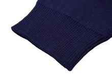 Load image into Gallery viewer, 極美品 CHANEL シャネル ニット セーター ココマーク クロップド P70525K10076 カシミヤ エラスタン ネイビー ピンク 36 中古 61526