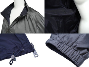 PRADA プラダ パーカー ウィンドブレーカー リバーシブル ジップアップ SGH753 ポリアミド グレー ネイビー 52 美品 中古 61530