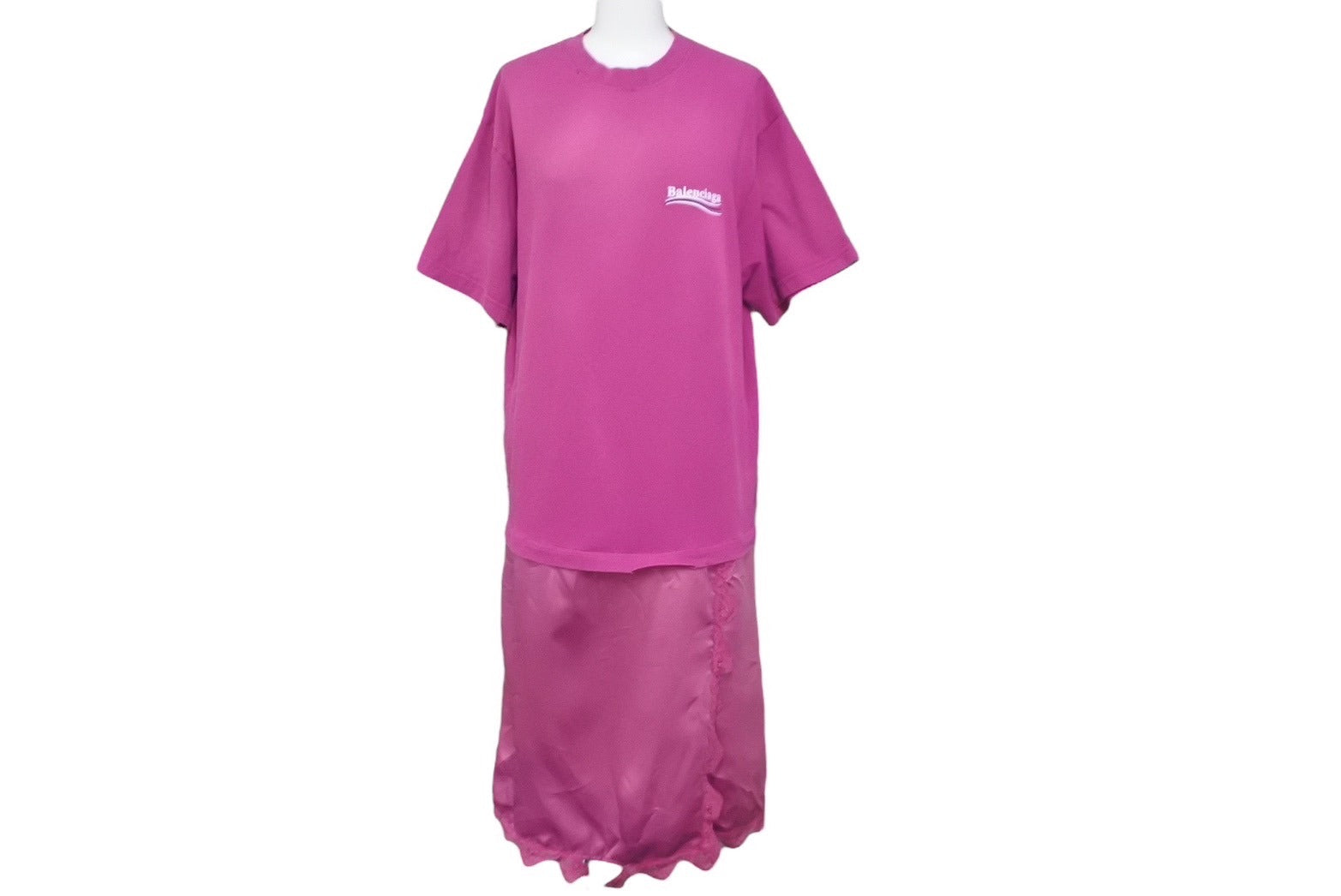 新品末使用 BALENCIAGA バレンシアガ キャンペーンロゴ Tシャツ レース 