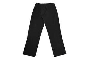 PRADA プラダ テーパードパンツ 裾ファスナー コットン地 裾ブランドロゴ イタリア ブラック レッド 46 美品 中古 61541 