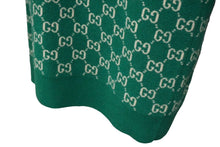 Load image into Gallery viewer, GUCCI グッチ GG柄 Vネックニット セーター グリーン 20SS サイズXL ウール 597725 XKA4R 美品 中古 61555