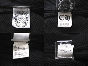 極美品 CHROME HEARTS クロムハーツ 裏地サーマルスタープリント ジップアップパーカー JW-0332861002 ブラック L 中古 61559