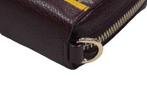 FAURE LE PAGE フォレルパージ ショルダーバッグ ウォレットバッグ 長財布 エカイユ柄 レザー パープル イエロー 美品 中古 61567