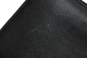 YVES SAINT LAURENT イヴ サンローラン 長財布 ラウンドファスナー YSLロゴ 352904 レザー ブラック 美品 中古 4c061010 