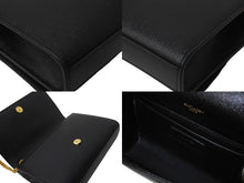 画像をギャラリービューアに読み込む, YVES SAINT LAURENT イヴ・サンローラン ケイト・スモールショルダーバッグ 469390BOW0J1000 ブラック ゴールド金具 美品 中古 61570 