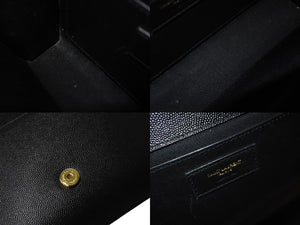 YVES SAINT LAURENT イヴ・サンローラン ケイト・スモールショルダーバッグ 469390BOW0J1000 ブラック ゴールド金具 美品 中古 61570 
