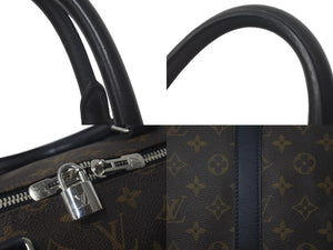 LOUIS VUITTON ルイヴィトン キーポルバンドリエール55 ボストンバッグ M56714 モノグラムマカサー ブラック 美品 中古 61571