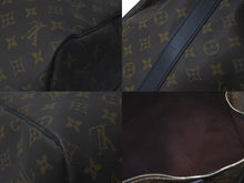 画像をギャラリービューアに読み込む, LOUIS VUITTON ルイヴィトン キーポルバンドリエール55 ボストンバッグ M56714 モノグラムマカサー ブラック 美品 中古 61571