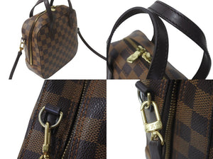 LOUIS VUITTON ルイヴィトン スポティーニ ハンドバッグ N48021 スペシャルオーダー ダミエキャンバス ブラウン 美品 中古 61572