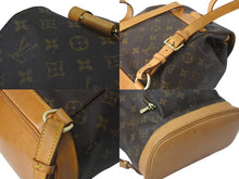 画像をギャラリービューアに読み込む, LOUIS VUITTON ルイヴィトン モノグラム モンスリMM バックパック M51136 ブラウン リュック ロゴ 鞄 良品 中古 61573