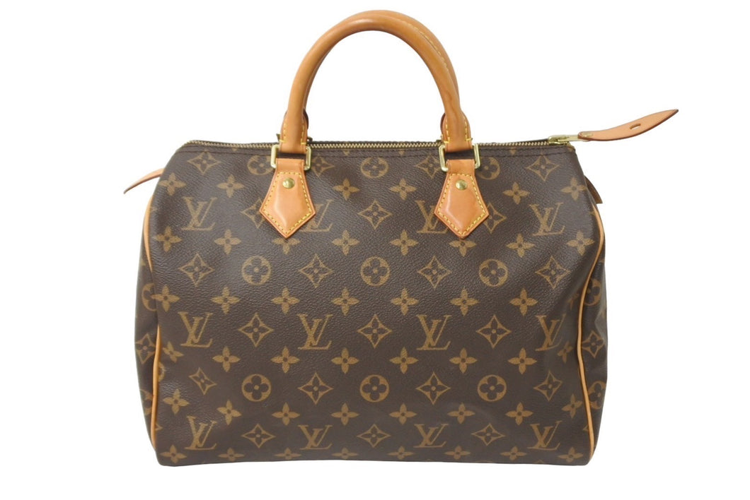 LOUIS VUITTON ルイヴィトン スピーディー30 M41526 ハンドバッグ モノグラムキャンバス ブラウン 美品 中古 61580