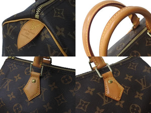 LOUIS VUITTON ルイヴィトン スピーディー30 M41526 ハンドバッグ モノグラムキャンバス ブラウン 美品 中古 61580