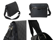 Load image into Gallery viewer, LOUIS VUITTON ルイヴィトン ダミエ グラフィット ダニエルMM ショルダーバッグ N58029 ブラック 美品 中古 61583