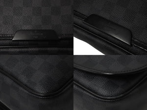 LOUIS VUITTON ルイヴィトン ダミエ グラフィット ダニエルMM ショルダーバッグ N58029 ブラック 美品 中古 61583