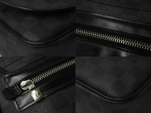 LOUIS VUITTON ルイヴィトン ダミエ グラフィット ダニエルMM ショルダーバッグ N58029 ブラック 美品 中古 61583