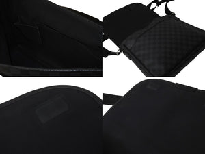 LOUIS VUITTON ルイヴィトン ダミエ グラフィット ダニエルMM ショルダーバッグ N58029 ブラック 美品 中古 61583