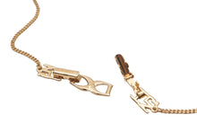 Load image into Gallery viewer, NINA RICCI ニナリッチ ネックレス ロゴ アクセサリー GP ラインストーン 6g ゴールド シルバー 美品 中古 61585