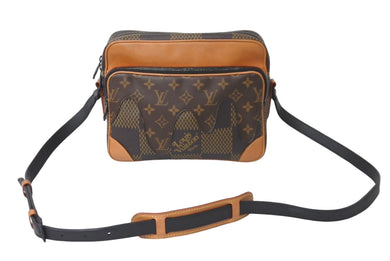 LOUIS VUITTON ルイヴィトン ナイルメッセンジャー PM ダミエジャイアント ショルダーバッグ NIGO N40359 ブラウン 美品 中古 61587