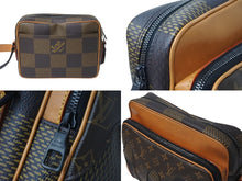 画像をギャラリービューアに読み込む, LOUIS VUITTON ルイヴィトン ナイルメッセンジャー PM ダミエジャイアント ショルダーバッグ NIGO N40359 ブラウン 美品 中古 61587