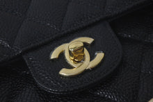 Load image into Gallery viewer, 未使用品 CHANEL シャネル Wフラップ 23 ショルダーバッグ キャビアスキン ランダム マトラッセ ゴールド金具 ブラック 中古 61590