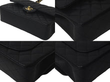 Load image into Gallery viewer, 未使用品 CHANEL シャネル Wフラップ 23 ショルダーバッグ キャビアスキン ランダム マトラッセ ゴールド金具 ブラック 中古 61590