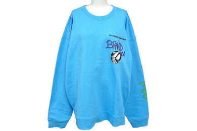 新品未使用 CHROME HEARTS × MATTY BOY クロムハーツ マッティボーイ スウェット 24SS サイズXXL ブルー コットン 中古 61591