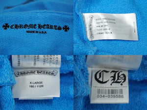 新品未使用 CHROME HEARTS × MATTY BOY クロムハーツ マッティボーイ パーカー 24SS サイズXL ブルー コットン 中古 61592