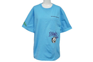 新品未使用品 CHROME HEARTS クロムハーツ MATTY BOY BRAIN NEW マッティボーイ 半袖Ｔシャツ コットン ライトブルー M 中古 61595